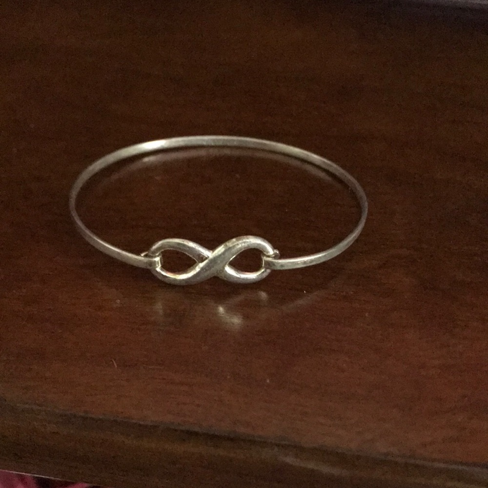 Engraved infinity bracelet